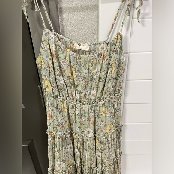 Altar'd State Dress with flowers, green, Large - Picture 2 of 5